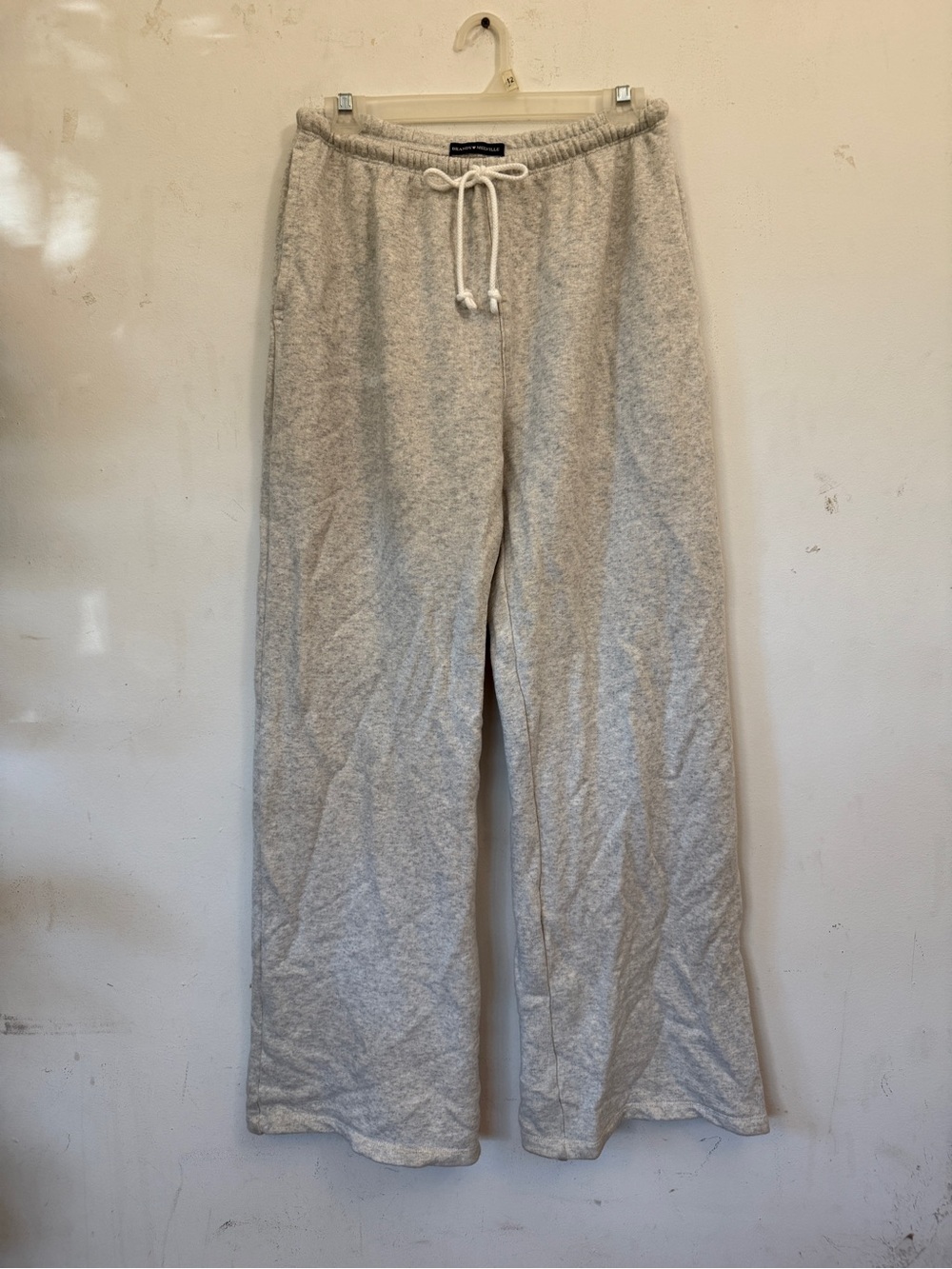 Brandy Melville Autumn Tie Light Heather Drawstring Lounge Sweatpants